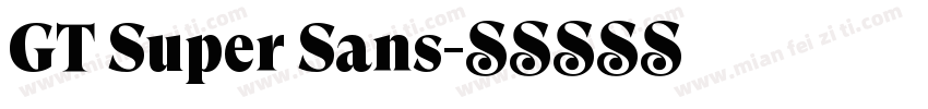 GT Super Sans字体转换